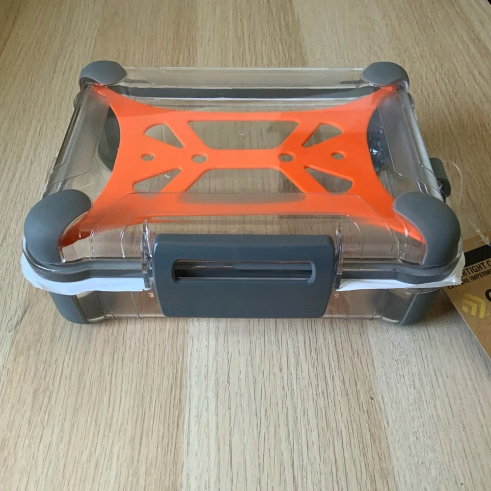 Outdoor Clear and Orange Storage Box